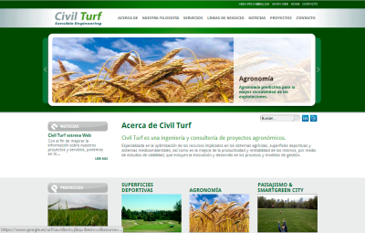 Nueva página web de Civil Turf.