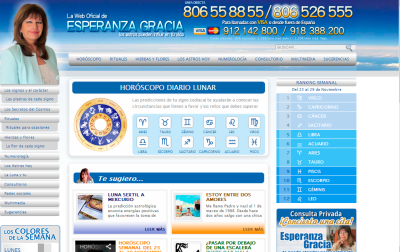 La nueva página web oficial de Esperanza Gracia.