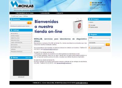 Tienda Online de Monlab