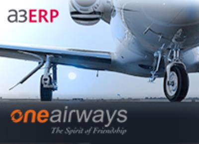 Gestión empresarial con a3ERP para One Airways