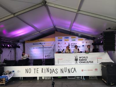 El escenario del equipo del World Radio Challenge España.